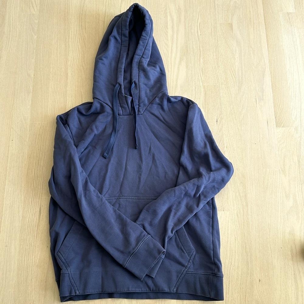 Club Monaco men's hooded blue sweatshirt